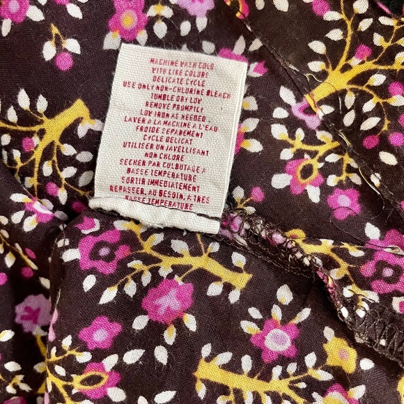 Anthropologie Lilka Floral Bird Print Cotton Dress - Picture 7 of 10